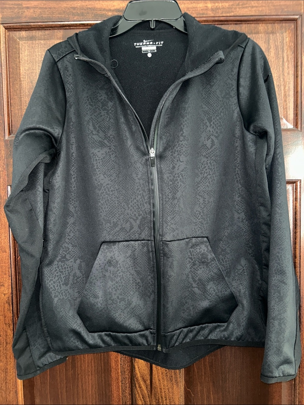 Nike Woman’s Black Full-Zip Hooded Jacket L